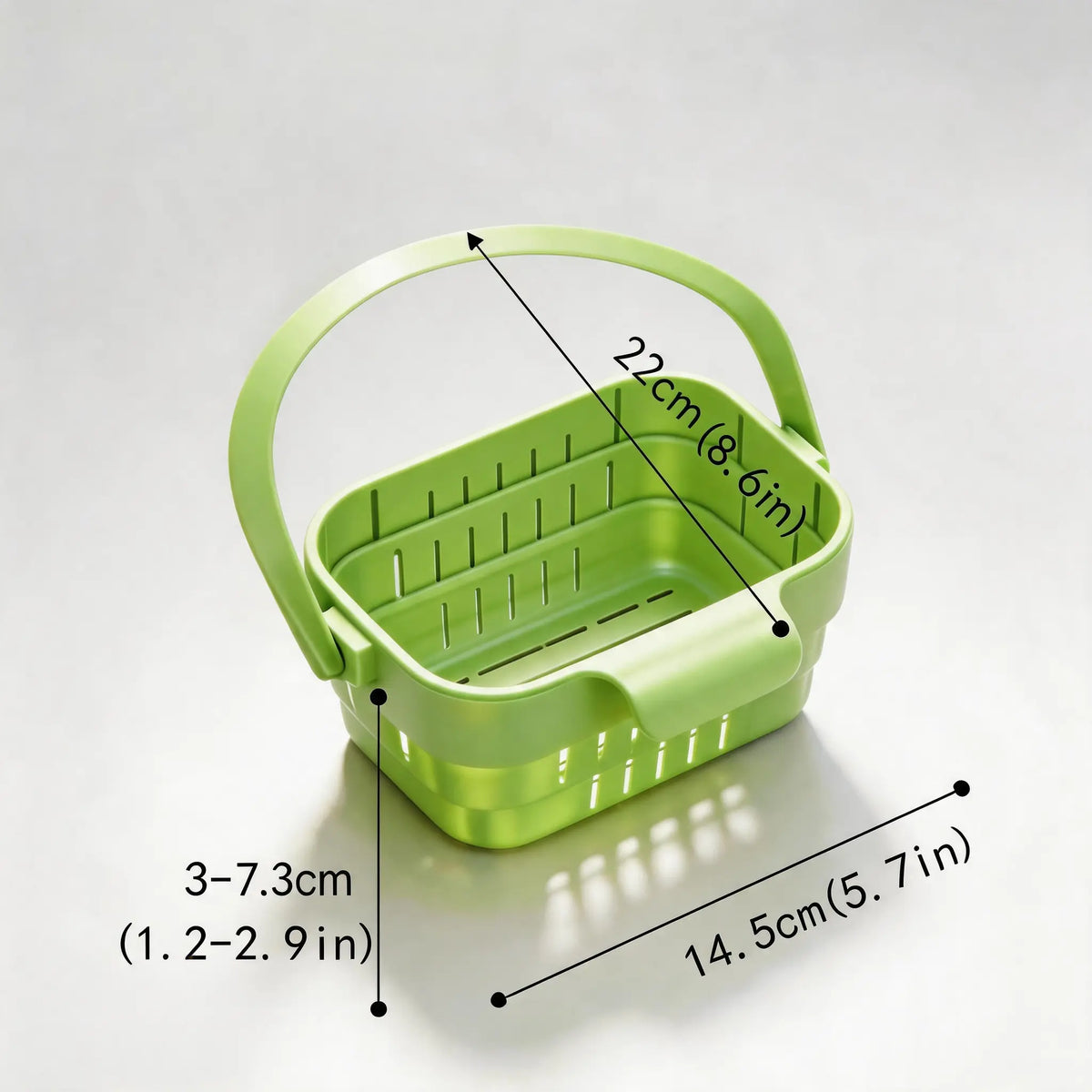 YESDOAGD Retractable Sink Food Catcher, Detachable Kitchen Strainer Basket, Space-Saving Drain Filter